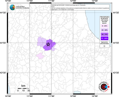 Mappa territorio comunale con almeno 3 questionari