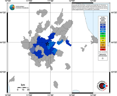 Mappa EMS - territori comuni