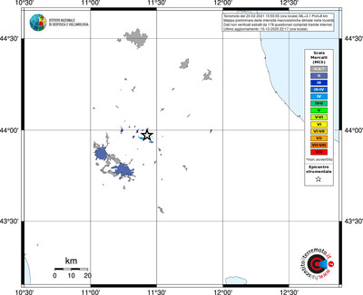 Mappa MCS - territori località