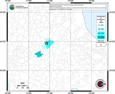 Mappa territorio comunale con almeno 3 questionari