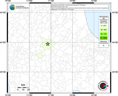 Mappa territorio comunale con almeno 3 questionari