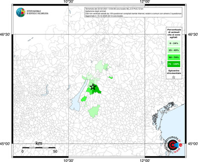 Mappa territorio comunale con almeno 3 questionari