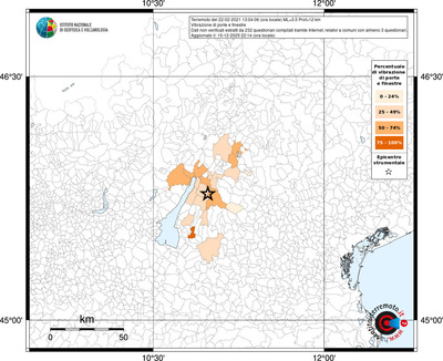 Mappa territorio comunale con almeno 3 questionari