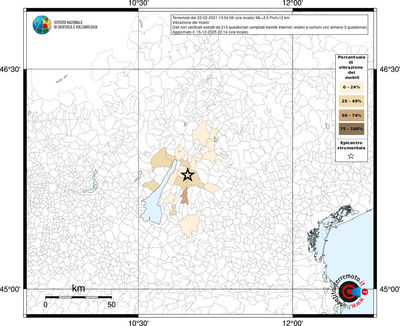 Mappa territorio comunale con almeno 3 questionari