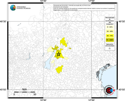Mappa territorio comunale con almeno 3 questionari