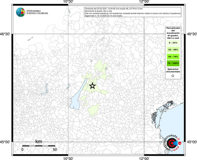 Mappa territorio comunale con almeno 3 questionari