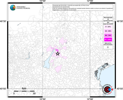 Mappa territorio comunale con almeno 3 questionari