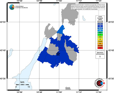 Mappa EMS - territori comuni