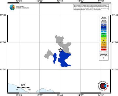 Mappa EMS - territori comuni