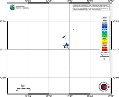 Mappa EMS - territori località