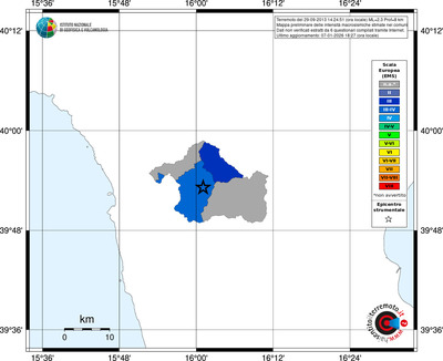 Mappa EMS - territori comuni