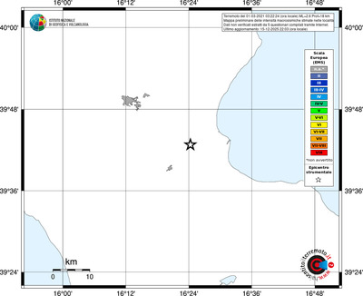Mappa EMS - territori località
