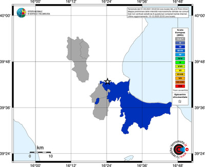 Mappa EMS - territori comuni