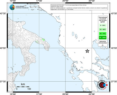 Mappa territorio comunale con almeno 3 questionari