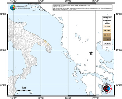 Mappa territorio comunale con almeno 3 questionari