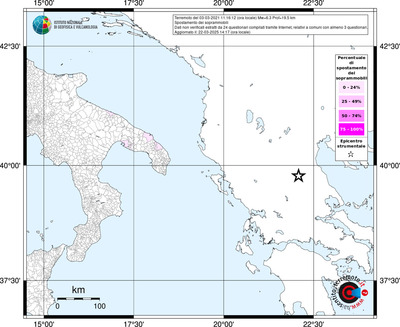 Mappa territorio comunale con almeno 3 questionari