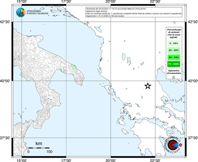 Mappa territorio comunale con almeno 3 questionari