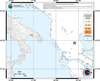 Mappa territorio comunale con almeno 3 questionari