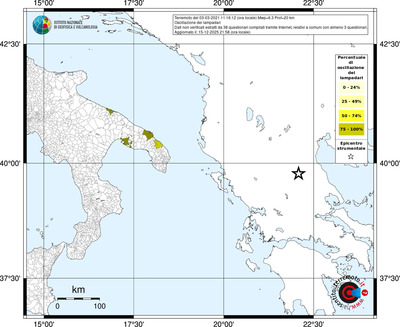 Mappa territorio comunale con almeno 3 questionari
