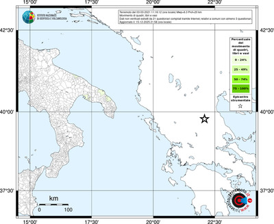 Mappa territorio comunale con almeno 3 questionari