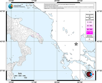 Mappa territorio comunale con almeno 3 questionari