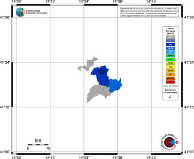Mappa EMS - territori comuni