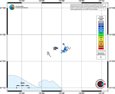 Mappa EMS - territori località