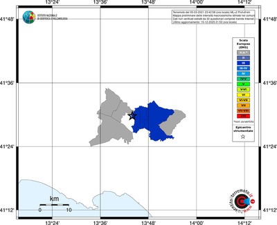 Mappa EMS - territori comuni