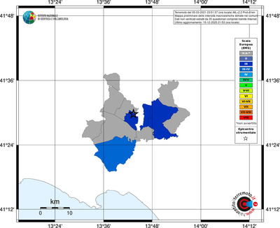 Mappa EMS - territori comuni