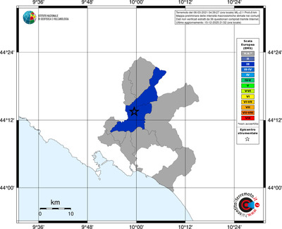 Mappa EMS - territori comuni