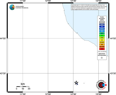 Mappa EMS - territori località
