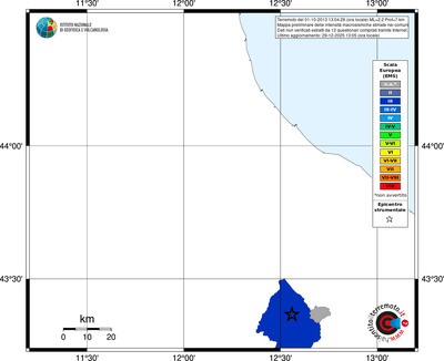 Mappa EMS - territori comuni