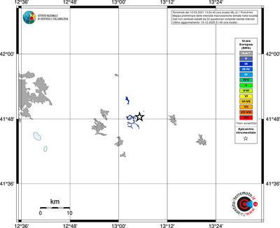 Mappa EMS - territori località