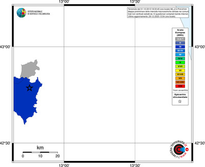 Mappa EMS - territori comuni