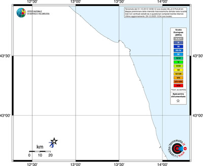 Mappa EMS - territori località