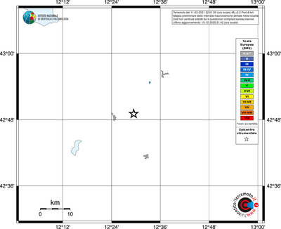 Mappa EMS - territori località