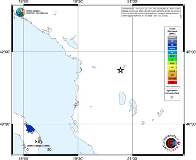 Mappa EMS - territori comuni