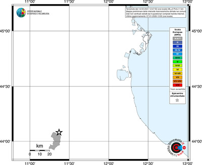 Mappa EMS - territori comuni
