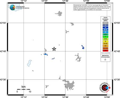 Mappa EMS - territori località