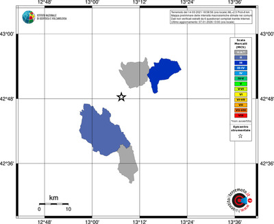 Mappa MCS - territori comuni