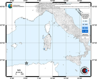 Mappa territorio comunale con almeno 3 questionari
