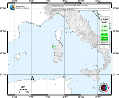 Mappa territorio comunale con almeno 3 questionari