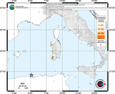 Mappa territorio comunale con almeno 3 questionari