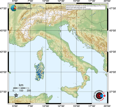 Area di invio delle email agli iscritti