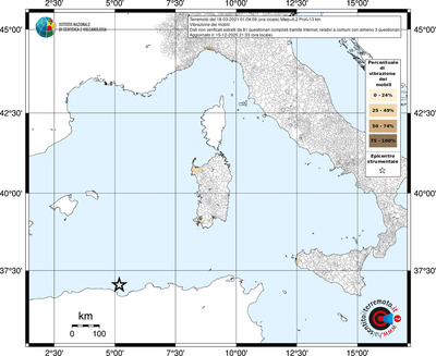 Mappa territorio comunale con almeno 3 questionari
