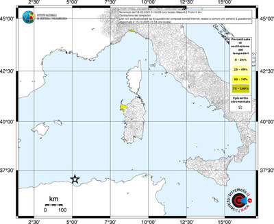 Mappa territorio comunale con almeno 3 questionari