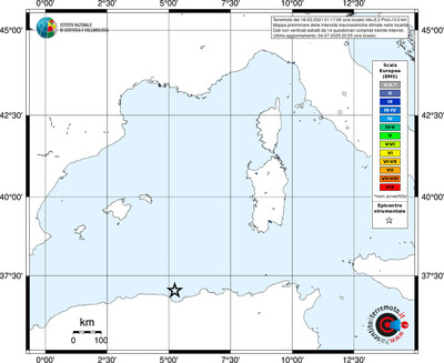 Mappa EMS - territori delle località