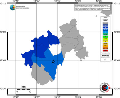 Mappa EMS - territori comuni