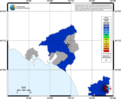 Mappa EMS - territori comuni