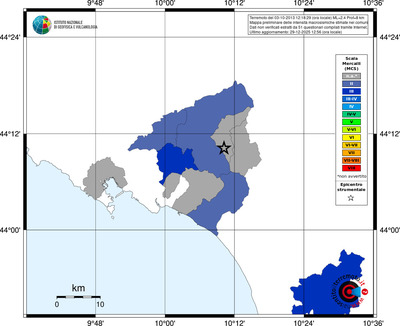 Mappa MCS - territori comuni